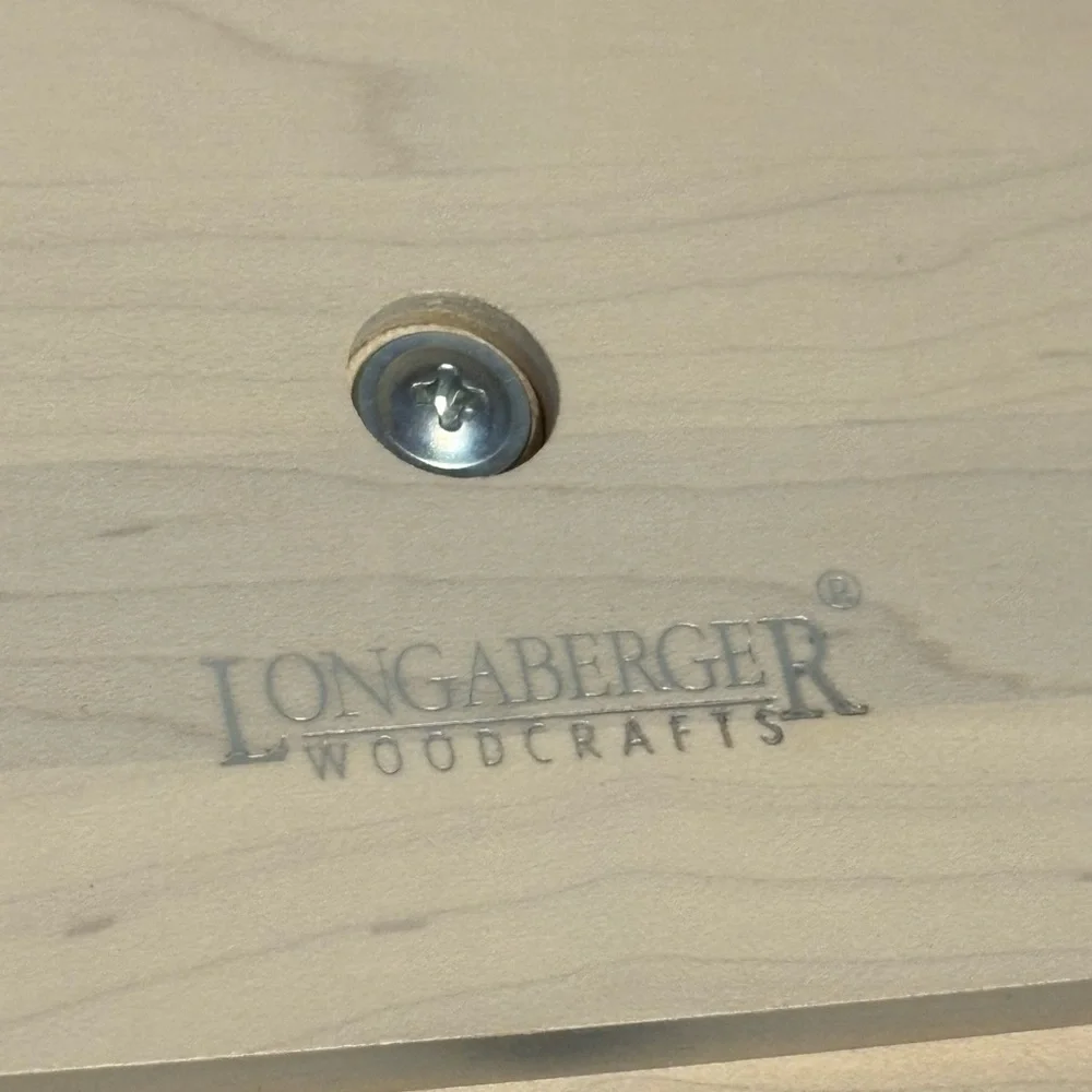 LONGABERGER 2000 CENTURY CELEBRATION HOPE BASKET, FABRIC LINER, PROTECTOR & LID